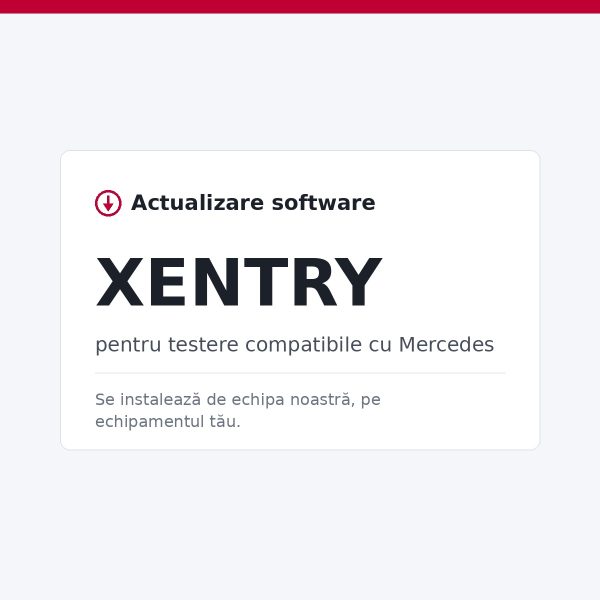 Actualizare Mercedes