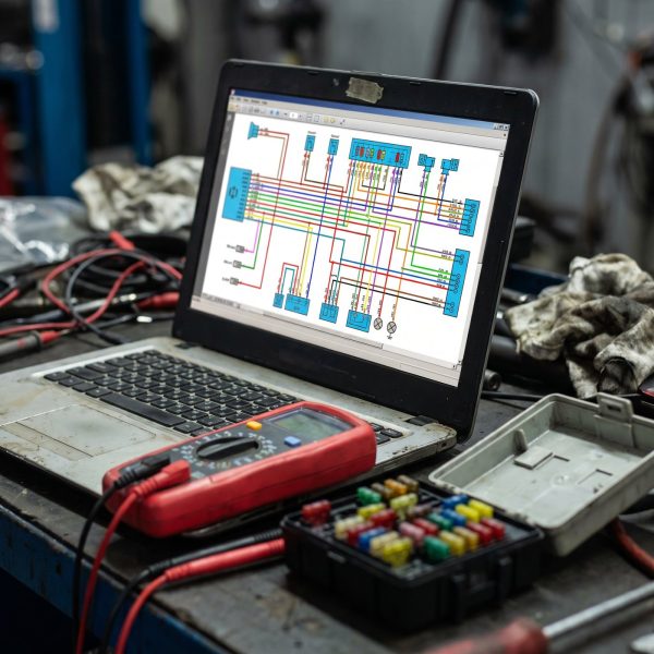 catalog-reparatii-scheme-electrice-6 Schema electrica auto pe laptop, langa multimetru si cutia de sigurante