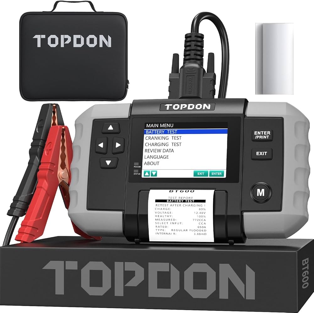 Topdon BT600 - Tester Baterii Auto 12V - 24V Topdon BT600 - Tester Baterii Auto 12V - 24V