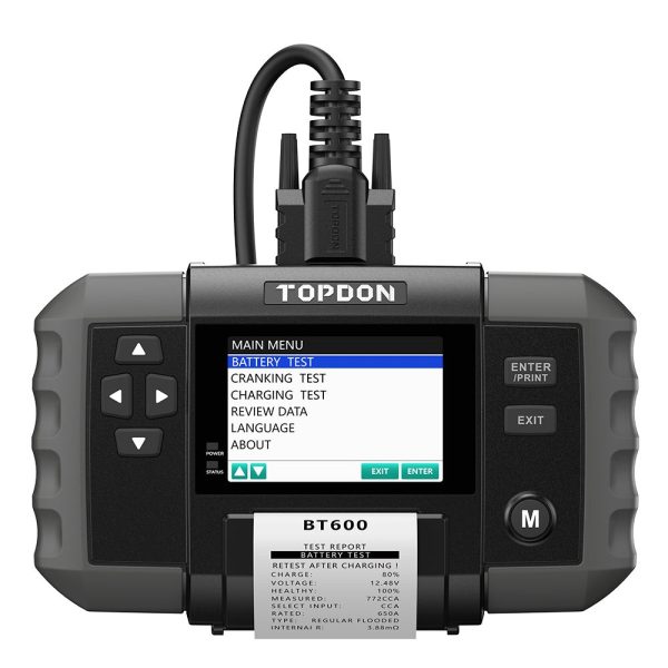 Topdon BT600 - Tester Baterii Auto 12V - 24V
