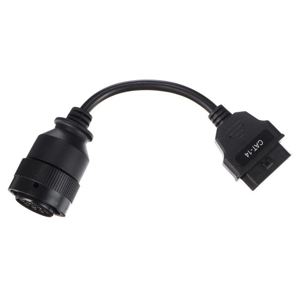 Cablu adaptor diagnoză Caterpillar CAT 14 pini Deutsch la OBD2 16 pini