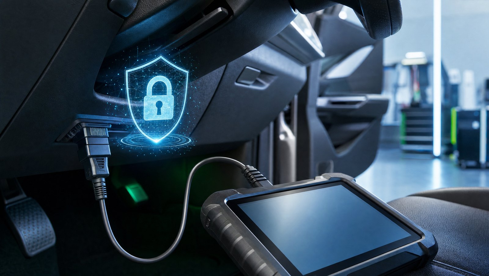 Mufa OBD cu scut de securitate Secure Gateway și tester de diagnoză
